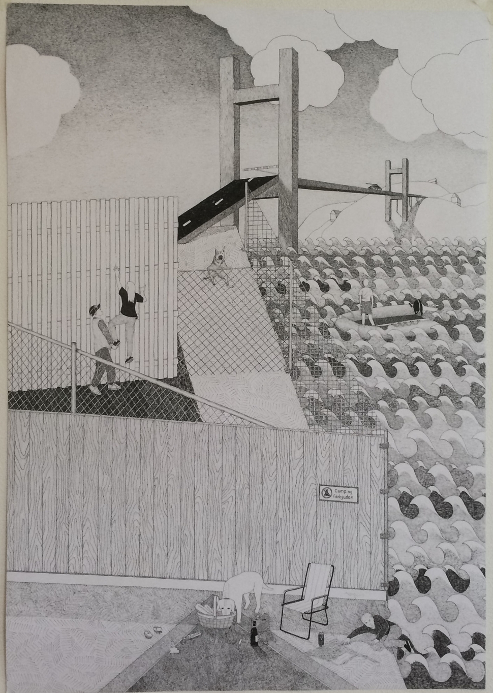 Teckning av Anders Tolergård